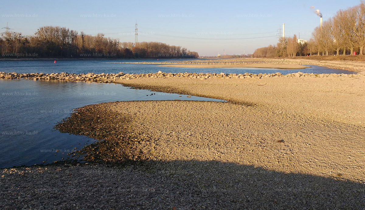 Rhein bei Niedrigwassser